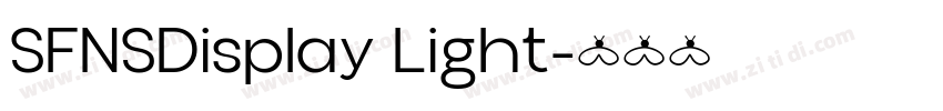 SFNSDisplay Light字体转换
